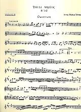 Georg Philipp Telemann Notenblätter Tafelmusik 2 Ouverture und