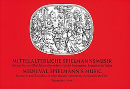  Notenblätter Mittelalterliche Spielmannsmusik