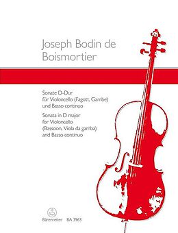 Joseph Bodin de Boismortier Notenblätter Sonate D-Dur op.50,3