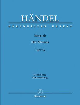 Georg Friedrich Händel Notenblätter Der Messias HWV56 Oratorium
