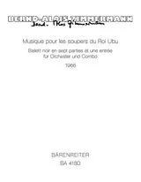 Bernd Alois Zimmermann Notenblätter Musique pour les soupers du roi Ubu