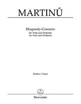 Bohuslav Martinu Notenblätter Rhapsody-Concerto für Viola und