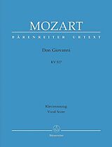 Wolfgang Amadeus Mozart Notenblätter Don Giovanni KV527