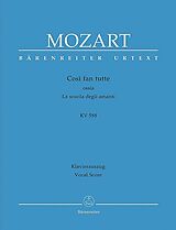 Wolfgang Amadeus Mozart Notenblätter Così fan tutte KV588