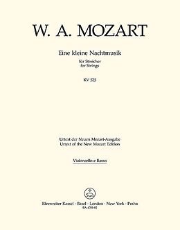 Wolfgang Amadeus Mozart Notenblätter Eine kleine Nachtmusik G-Dur KV525