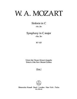 Wolfgang Amadeus Mozart Notenblätter Sinfonie C-Dur Nr.36 KV425 (Linzer)