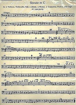 Wolfgang Amadeus Mozart Notenblätter 2 Sonaten C-Dur KV278 und KV329
