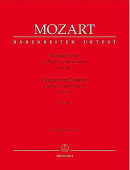 Wolfgang Amadeus Mozart Notenblätter Konzert c-Moll KV491 für Klavier