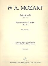 Wolfgang Amadeus Mozart Notenblätter Sinfonie G-Dur KV199