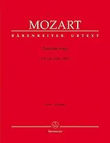 Wolfgang Amadeus Mozart Notenblätter TANTUM ERGO KV142 FUER GEM CHOR
