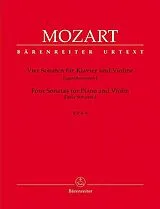 Wolfgang Amadeus Mozart Notenblätter 4 Sonaten KV6-9