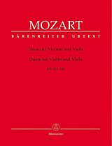 Wolfgang Amadeus Mozart Notenblätter 2 Duos KV423-424