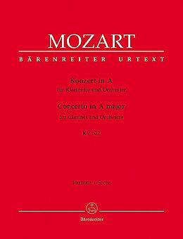 Wolfgang Amadeus Mozart Notenblätter Konzert A-Dur KV622 für