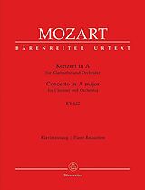 Wolfgang Amadeus Mozart Notenblätter Konzert A-Dur KV622 für Klarinette in A und Orchester