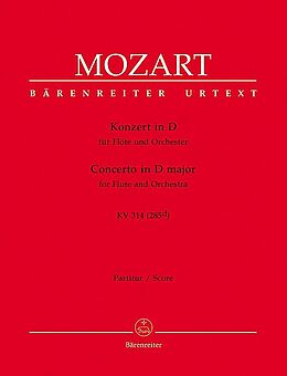 Wolfgang Amadeus Mozart Notenblätter Konzert D-Dur KV314 für Flöte