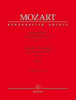 Wolfgang Amadeus Mozart Notenblätter Konzert D-Dur KV211 für Violine