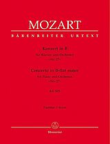 Wolfgang Amadeus Mozart Notenblätter Konzert B-Dur KV595 für Klavier