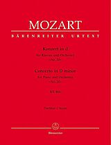 Wolfgang Amadeus Mozart Notenblätter Konzert d-Moll KV466