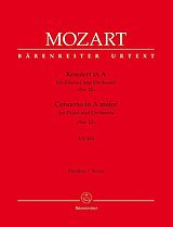 Wolfgang Amadeus Mozart Notenblätter Konzert A-Dur KV414