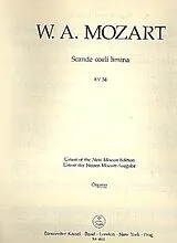 Wolfgang Amadeus Mozart Notenblätter Scande coeli limina KV34 für Sopran