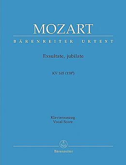 Wolfgang Amadeus Mozart Notenblätter Exsultate jubilate KV165