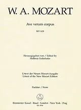 Wolfgang Amadeus Mozart Notenblätter Ave verum corpus KV618