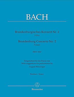 Johann Sebastian Bach Notenblätter Brandenburgisches Konzert F-Dur