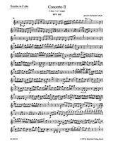 Johann Sebastian Bach Notenblätter BRANDENBURGISCHES KONZERT NR. 2