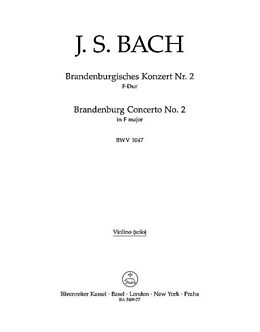 Johann Sebastian Bach Notenblätter Brandenburgisches Konzert F-Dur