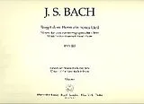Johann Sebastian Bach Notenblätter Singet dem Herrn ein neues Lied