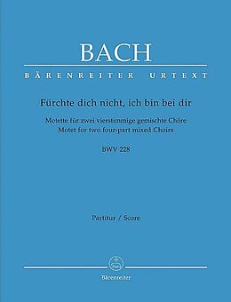 Johann Sebastian Bach Notenblätter Fürchte dich nicht BWV228