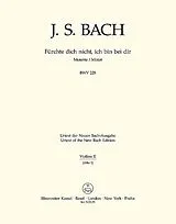 Johann Sebastian Bach Notenblätter Fürchte dich nicht BWV228