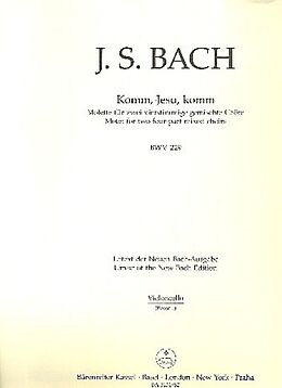 Johann Sebastian Bach Notenblätter Komm Jesu komm BWV229