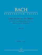 Johann Sebastian Bach Notenblätter Lobet den Herrn, alle Heiden BWV230 Motette Nr.6