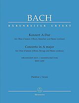 Johann Sebastian Bach Notenblätter Konzert A-Dur BWV1055 für