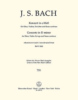 Johann Sebastian Bach Notenblätter Konzert c-Moll BWV1060