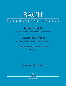 Johann Sebastian Bach Notenblätter Konzert c-Moll BWV1060 für Oboe