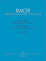 Johann Sebastian Bach Notenblätter 3 Sonaten BWV1027-1029