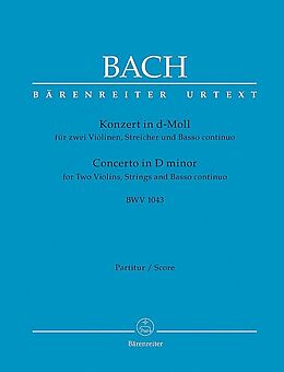 Johann Sebastian Bach Notenblätter Konzert d-Moll BWV1043 für