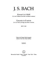 Johann Sebastian Bach Notenblätter Konzert d-Moll BWV1043
