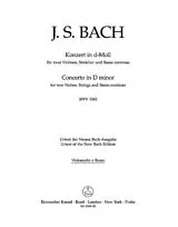 Johann Sebastian Bach Notenblätter Konzert d-Moll BWV1043