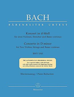 Johann Sebastian Bach Notenblätter Konzert d-Moll BWV1043