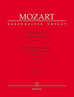 Wolfgang Amadeus Mozart Notenblätter Konzert C-Dur Nr.21 KV467