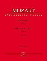 Wolfgang Amadeus Mozart Notenblätter Sinfonie Nr.15 G-Dur KV 124