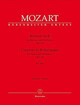 Wolfgang Amadeus Mozart Notenblätter Konzert B-Dur Nr.18 KV456