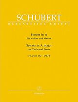 Franz Schubert Notenblätter Sonate A-Dur D574 op.post.162