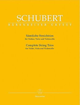 Franz Schubert Notenblätter Streichtrios B-Dur D471 und D581