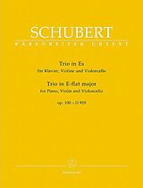 Franz Schubert Notenblätter Klaviertrio Es-Dur op.100 D929