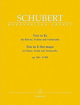 Franz Schubert Notenblätter Klaviertrio Es-Dur op.100 D929
