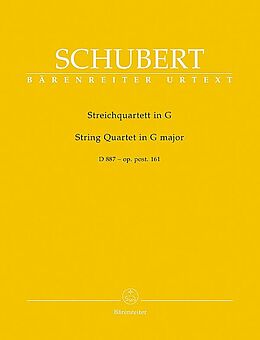 Franz Schubert Notenblätter Streichquartett G-Dur D887